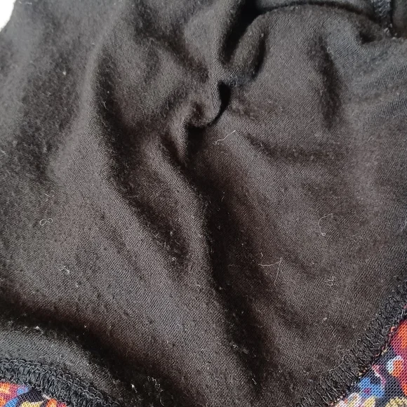 Free People All Dolled Up Sz S Boho Whimsigoth Dark Floral Mesh Blouse - Picture 13 of 14